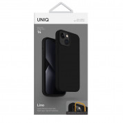 Uniq Lino Liquid Silicone Case for iPhone 14 (black) 6
