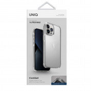 Uniq Combat Case - хибриден удароустойчив кейс за iPhone 14 Pro Max (прозрачен) 5