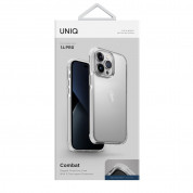 Uniq Combat Case - хибриден удароустойчив кейс за iPhone 14 Pro (бял-прозрачен) 4