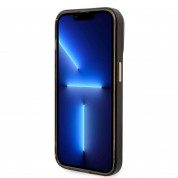 Guess Translucent MagSafe Case - хибриден удароустойчив кейс с MagSafe за iPhone 14 Pro (черен-прозрачен) 3