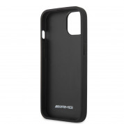 AMG Carbon Effect Leather Case - дизайнерски кожен кейс с висока защита за iPhone 14 (черен) 4