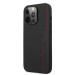 AMG Carbon Effect Leather Case - дизайнерски кожен кейс с висока защита за iPhone 14 Pro Max (черен) 1