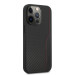 AMG Carbon Effect Leather Case - дизайнерски кожен кейс с висока защита за iPhone 14 Pro Max (черен) 3