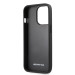 AMG Carbon Effect Leather Case - дизайнерски кожен кейс с висока защита за iPhone 14 Pro Max (черен) 5