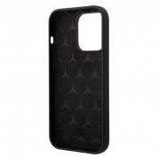 Mercedes-Benz Liquid Silicone Case - дизайнерски силиконов калъф за iPhone 14 Pro (черен) 2