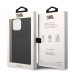 Karl Lagerfeld Leather Perforated Logo - дизайнерски кожен кейс за iPhone 14 Pro (черен) 6