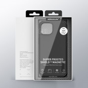 Nillkin Super Frosted Pro Magnetic Case - хибриден удароустойчив кейс с MagSafe за iPhone 14 (черен)  7