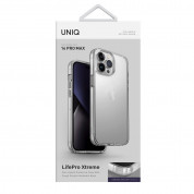 Uniq LifePro Xtreme Case - хибриден удароустойчив кейс за iPhone 14 Pro Max (прозрачен) 6