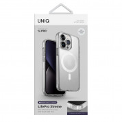 Uniq LifePro Xtreme Magnetic Case - хибриден удароустойчив кейс с MagSafe за iPhone 14 Pro (прозрачен) 6