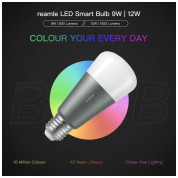 Realme Smart Bulb 9W - умна E27 LED крушка с 16 милиона цвята и безжично управление за iOS и Android  1