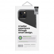 Uniq AirFender Slim Flexible Case - удароустойчив силиконов (TPU) калъф за iPhone 14 (черен) 4