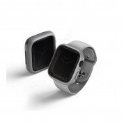Uniq Moduo Apple Watch Case - силиконов (TPU) кейс с две сменяеми поликарбонатни части за Apple Watch 7 41мм, Apple Watch 8 41мм (сив) 2