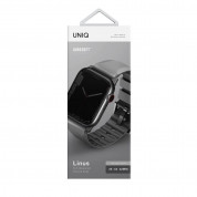 Uniq Linus Aerosoft Silicone Strap - силиконова каишка за Apple Watch 42мм, 44мм, 45мм, Ultra 49мм (сив) 3