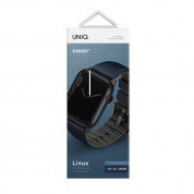 Uniq Linus Aerosoft Silicone Strap - силиконова каишка за Apple Watch 42мм, 44мм, 45мм, Ultra 49мм (син) 3