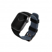 Uniq Linus Aerosoft Silicone Strap for Apple Watch 42mm, 44mm, 45mm, Ultra 49mm (black)