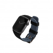 Uniq Linus Aerosoft Silicone Strap - силиконова каишка за Apple Watch 38мм, 40мм, 41мм (черен)