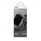 Uniq Linus Aerosoft Silicone Strap - силиконова каишка за Apple Watch 38мм, 40мм, 41мм (черен) 4