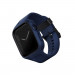 Uniq Monos 2in1 Protective Case With Strap - удароустойчив TPU кейс с вградена каишка за Apple Watch 44мм, 45мм (син) 3