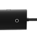 Baseus USB-C Lite Series 5-Port Hub (WKQX030401) - 4-портов USB-A хъб и USB-C вход за компютри и лаптопи с USB-C (100 см) (черен)  5