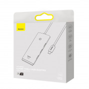 Baseus USB-C Lite Series 5-Port Hub (WKQX030501) - 4-портов USB-A хъб и USB-C вход за компютри и лаптопи с USB-C (2 м) (черен)  6
