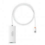 Baseus Lite Series USB-A 5-Port Hub (WKQX030102) (100 cm) (white)  1