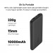 Belkin Boost Charge Power Bank 10000 mAh 15W - външна батерия с два USB-A и един USB-C изходи и технология за бързо зареждане (черен) 6