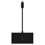 Belkin USB-C Multimedia Adapter - мултифункционален адаптер за свързване от USB-C към Ethernet, HDMI, VGA и USB-А 3.0 (черен) 1