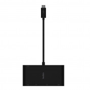 Belkin USB-C Multimedia Plus Charge Adapter - мултифункционален адаптер за свързване от USB-C към Ethernet, HDMI, VGA и USB-А 3.0 (черен) 1