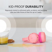 Belkin Soundform Mini Wireless Оn-Ear Headphones For Kids - безжични слушалки подходящи за деца за мобилни устройства (розов) 5