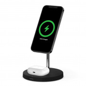 Belkin Boost Charge Pro 2-in-1 Wireless Charger with MagSafe 15W - двойна поставка (пад) за безжично зареждане за iPhone с Magsafe и AirPods (черен)