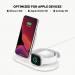 Belkin Boost Charge Pro 3-in-1 Wireless Charger 7.5W - тройна поставка (пад) за безжично зареждане на Qi съвместими устройства, Apple Watch и Apple Airpods (бял)	 3