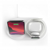 Belkin Boost Charge Pro 3-in-1 Wireless Charger 7.5W - тройна поставка (пад) за безжично зареждане на Qi съвместими устройства, Apple Watch и Apple Airpods (бял)	 6