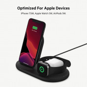 Belkin Boost Charge Pro 3-in-1 Wireless Charger 7.5W - тройна поставка (пад) за безжично зареждане на Qi съвместими устройства, Apple Watch и Apple Airpods (черен) 2