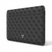Guess 4G Triangle Metal Logo Notebook Sleeve - дизайнерски луксозен кожен калъф за MacBook Pro 16, MacBook Pro 15 и лаптопи до 16 инча (черен) 1
