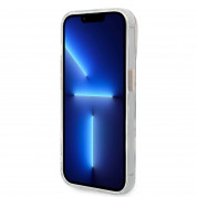 Guess Translucent MagSafe Case - хибриден удароустойчив кейс с MagSafe за iPhone 14 Pro (прозрачен-златист) 3