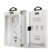 Karl Lagerfeld Karl & Choupette MagSafe Case - дизайнерски кейс с висока защита с MagSafe за iPhone 13 Pro (прозрачен) 5