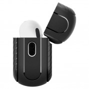Spigen Mag Armor MagSafe Case - хибриден удароустойчив кейс с MagSafe и карабинер за Apple AirPods Pro 2 (черен)  8