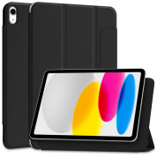 Tech-Protect Magnetic Smartcase - магнитен полиуретанов калъф с поставка за iPad 10 (2022) (черен) 