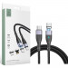 Tech-Protect Magnetic 3in1 USB-C Cable 60W - кабел с магнитни конектори за Apple продукти с Lightning, microUSB и USB-C (100 см) (черен) 1