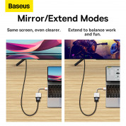 Baseus Lite Series HDMI 1080P to VGA HD Adapter (WKQX010101) - HDMI към VGA адаптер с 3.5 аудио изход и microUSB вход (бял) 9