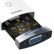 Baseus Lite Series HDMI 1080P to VGA HD Adapter (WKQX010101) - HDMI към VGA адаптер с 3.5 аудио изход и microUSB вход (бял) 4