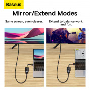 Baseus Lite Series HDMI 1080P to VGA HD Adapter (WKQX010001) - HDMI към VGA адаптер (черен) 8
