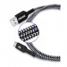 Zendure SuperCord USB-A to USB-C Cable 3A - здрав плетен кабел с USB-C порт (100 см) (черен) 5