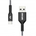 Zendure SuperCord USB-A to USB-C Cable 3A - здрав плетен кабел с USB-C порт (100 см) (черен) 3