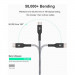 Zendure SuperCord USB-A to USB-C Cable 3A - здрав плетен кабел с USB-C порт (100 см) (черен) 7