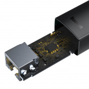 Baseus Lite Series USB-C to RJ45 Ethernet Adapter 100Mbps (WKQX000201) - адаптер USB-C към Ethernet за компютри с USB-C порт (черен) 5
