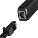 Baseus Lite Series USB-C to RJ45 Ethernet Adapter 100Mbps (WKQX000201) - адаптер USB-C към Ethernet за компютри с USB-C порт (черен) 3
