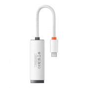 Baseus Lite Series USB-C to RJ45 Ethernet Adapter 100Mbps (WKQX000202) - адаптер USB-C към Ethernet за компютри с USB-C порт (бял) 1
