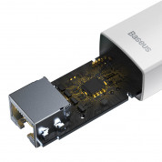 Baseus Lite Series USB-A to RJ45 Ethernet Adapter 100Mbps (WKQX000002) (white) 5