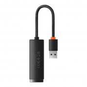 Baseus Lite Series USB-A to RJ45 Ethernet Adapter 1000Mbps (WKQX000101) (black) 1